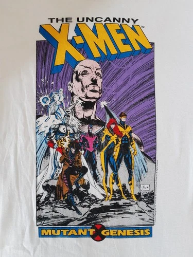 Vtg X-Men 1991 Shirt Fotl L X Men Comic Marvel Mutant Genesis Uncanny NoCustomfe