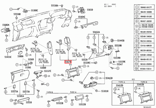 Genuine Toyota LandCruiser 105 100 Series HZJ FZJ UZJ HDJ Dash Air Vent Outlet - Picture 7 of 8