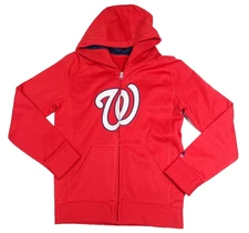 Washington Nationals MLB Outerstuff Youth Full-Zip Hoodie