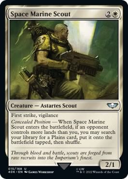 1x Space Marine Scout - Universes Beyond: Warhammer 40,000 Near Mint - MTG