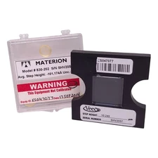 Veeco Materion 830-202 SHV2057 Step Height Standard Calibrator, 10.24µm, 1" x 1"
