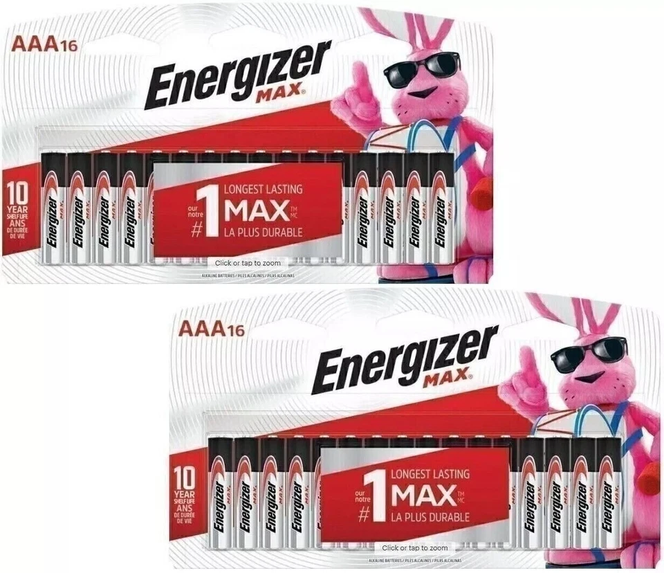 100 Pilas Alcalinas Energizer Max AA E91 Hechas en EE. UU. Exp. 2029 Foto 4 de 4