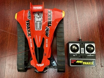 TYCO R/C Mini TRAXX NCC 2338 Red Remote Control Car Vintage 1/20 Scale Tested