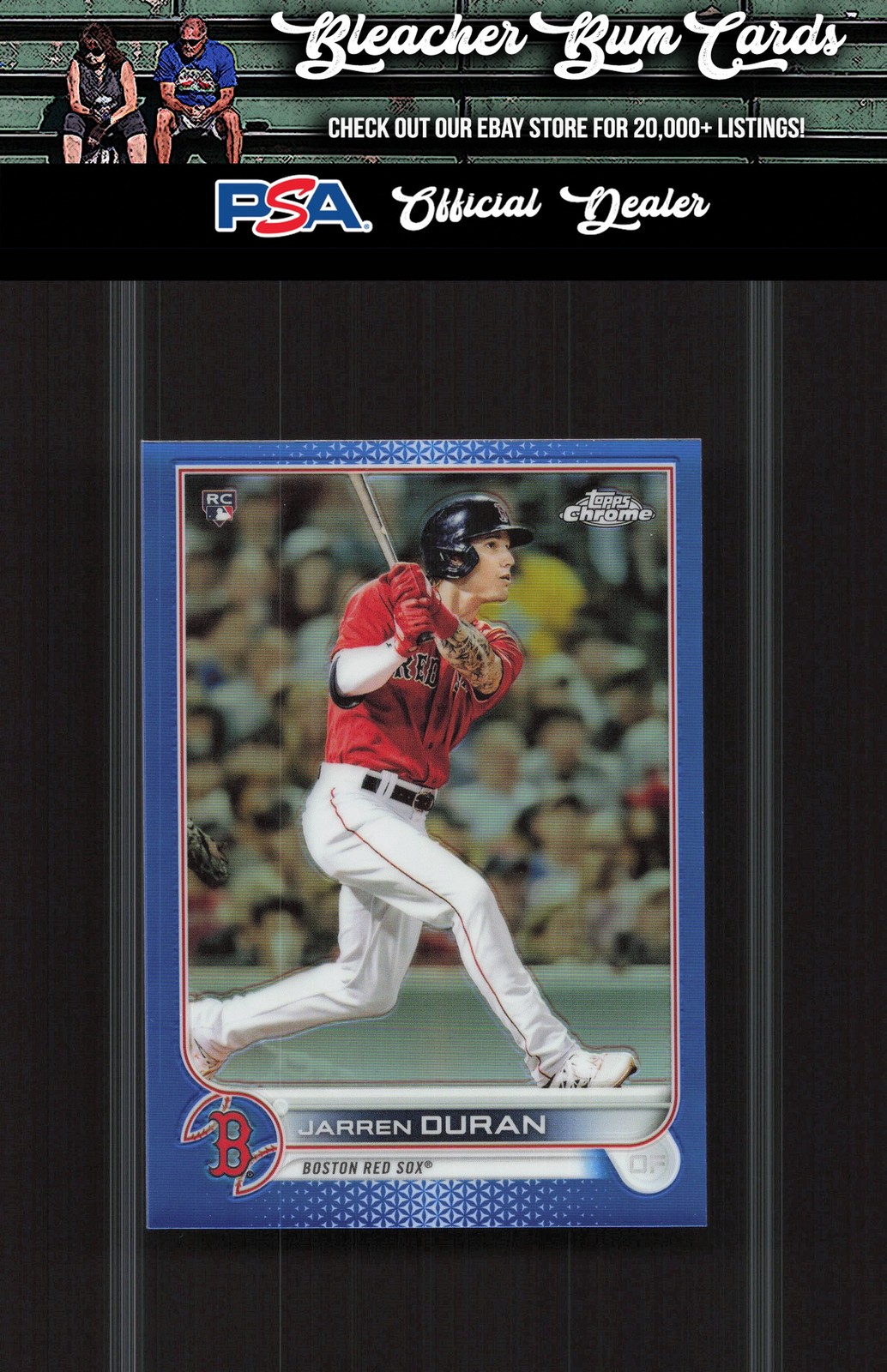 2022 Topps Chrome 113 Jarren Duran Blue Refractor #/150