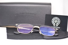 Chrome Hearts Black and Gold Clear Lens Glasses