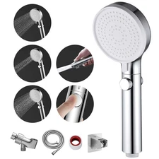 Shower Head with Hose and on off Switch, 3 Setting High Pressure Handheld Sho...