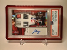 2023 Panini Absolute  Rookie Premiere Materials Bijan Robinson PSA 7 Auto 10 1/1