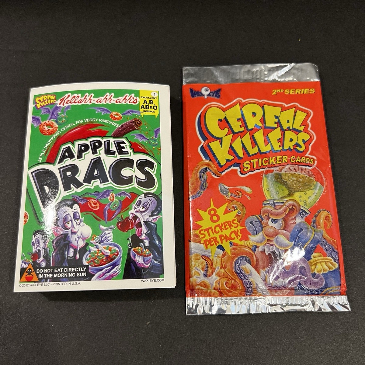2012 CEREAL KILLERS 2ND SERIES LIKE WACKY PACKAGES COMPLETE 55