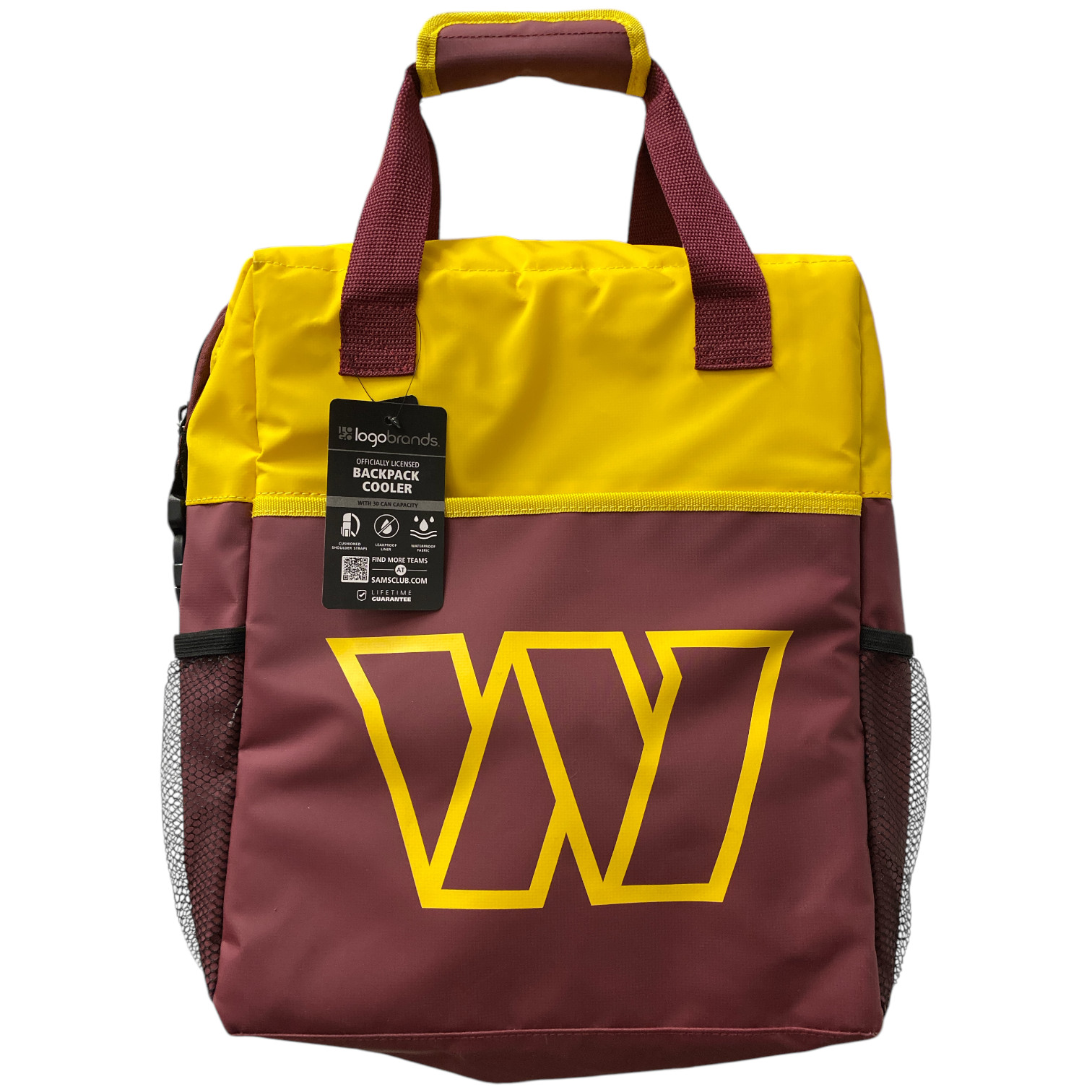 Герметичный рюкзак-холодильник с логотипом бренда NFL 30 Can Washington Commanders 7990₽