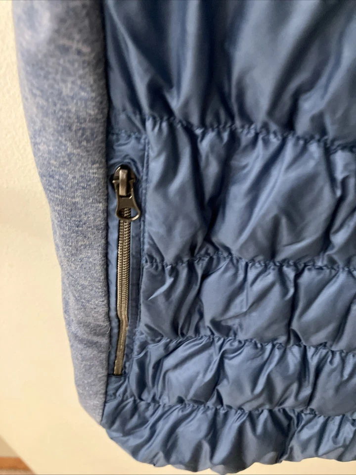 Tangerine Blue Puffer Vest Size XXL Stretch Full Zip Nylon With Pockets - Image 2 of 4