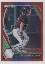 2021 Panini Prizm Draft Picks Red & Purple Hyper Cameron Cauley #PDP73 5u3