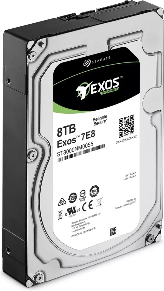 SEAGATE EXOS 8TB 3.5" SAS HDD Festplatte ST8000NM0075 Enterprise 7E8 FW E004 - Bild 3 von 4