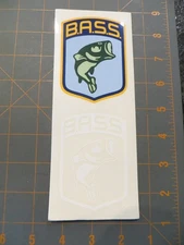 B.A.S.S. Logo Sticker Set - White & Blue - 3 x 7 1/2 inch