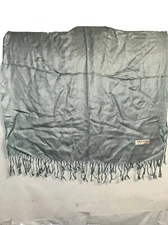 Pashmina Women's Shawl Wrap Scarf, Steel Blue, 80" x 27"