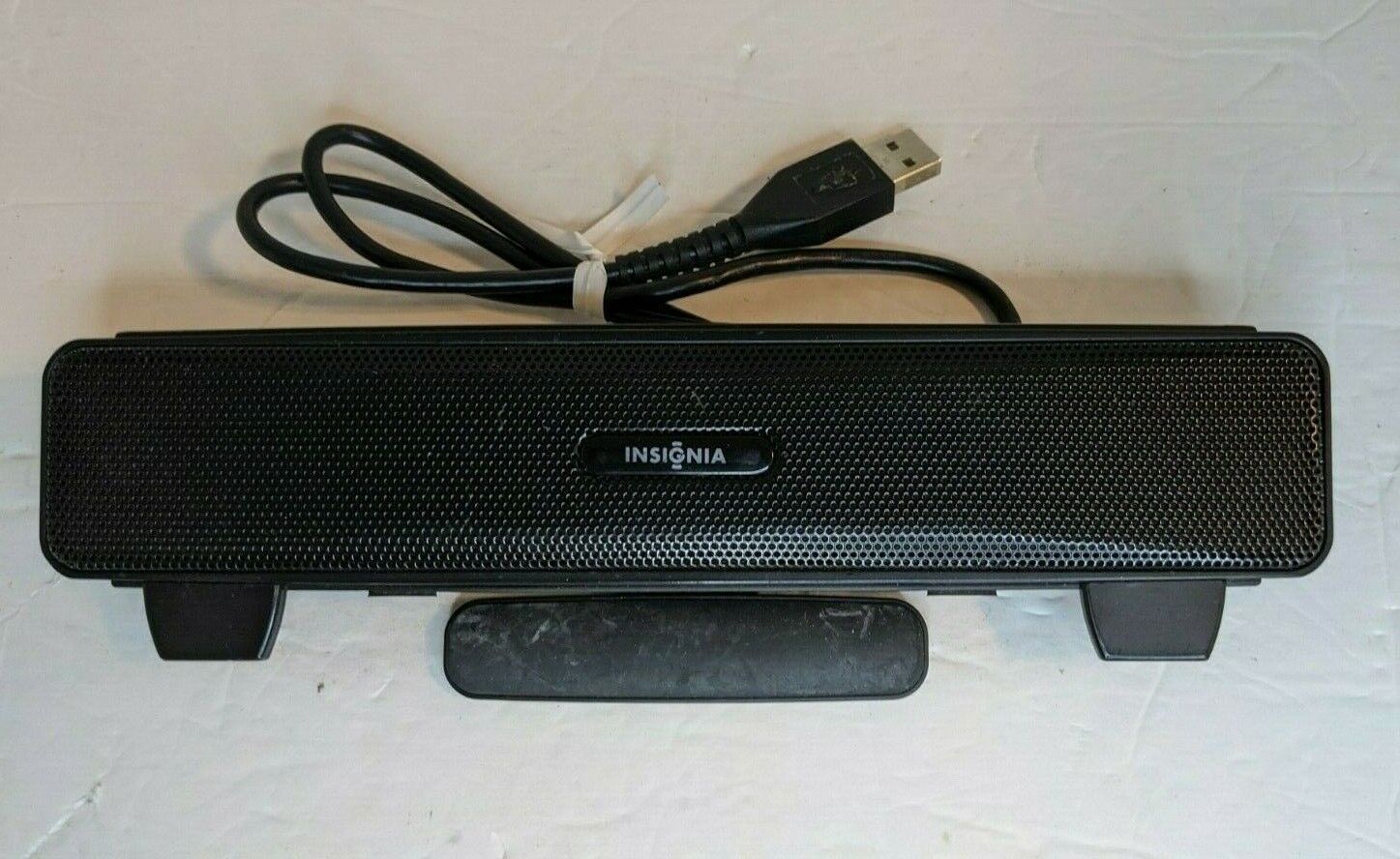 Insignia NS-NBBAR USB Sound Bar Computer Notebook Speaker - Black 9" Tested