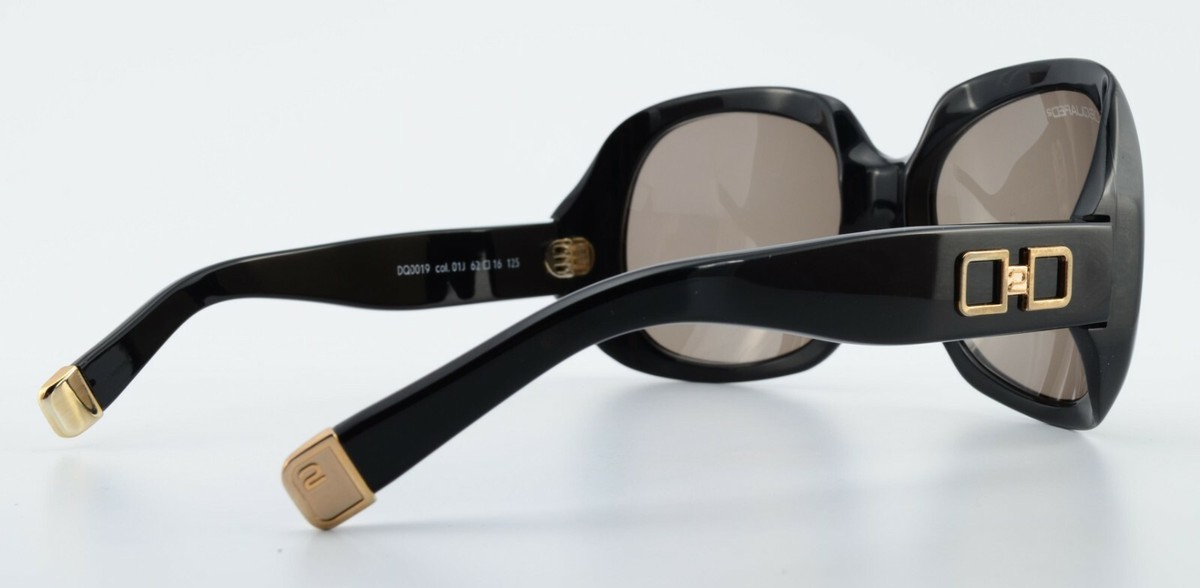 【送料&関税込】Dsquared2 Butterfly Frame Sunglasses Dsquared2 Sunglasses Dq 0019 01J 62-16 125 Oversize Black