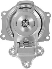 Nickel Plated Chrome Trunk Lock Keys chest steamer old antique vintage rustic 