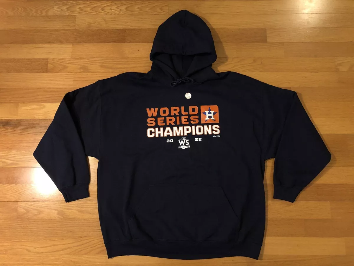 New XXL Majestic Houston Astros Hoodie Mens 2022 World Series Champions MLB