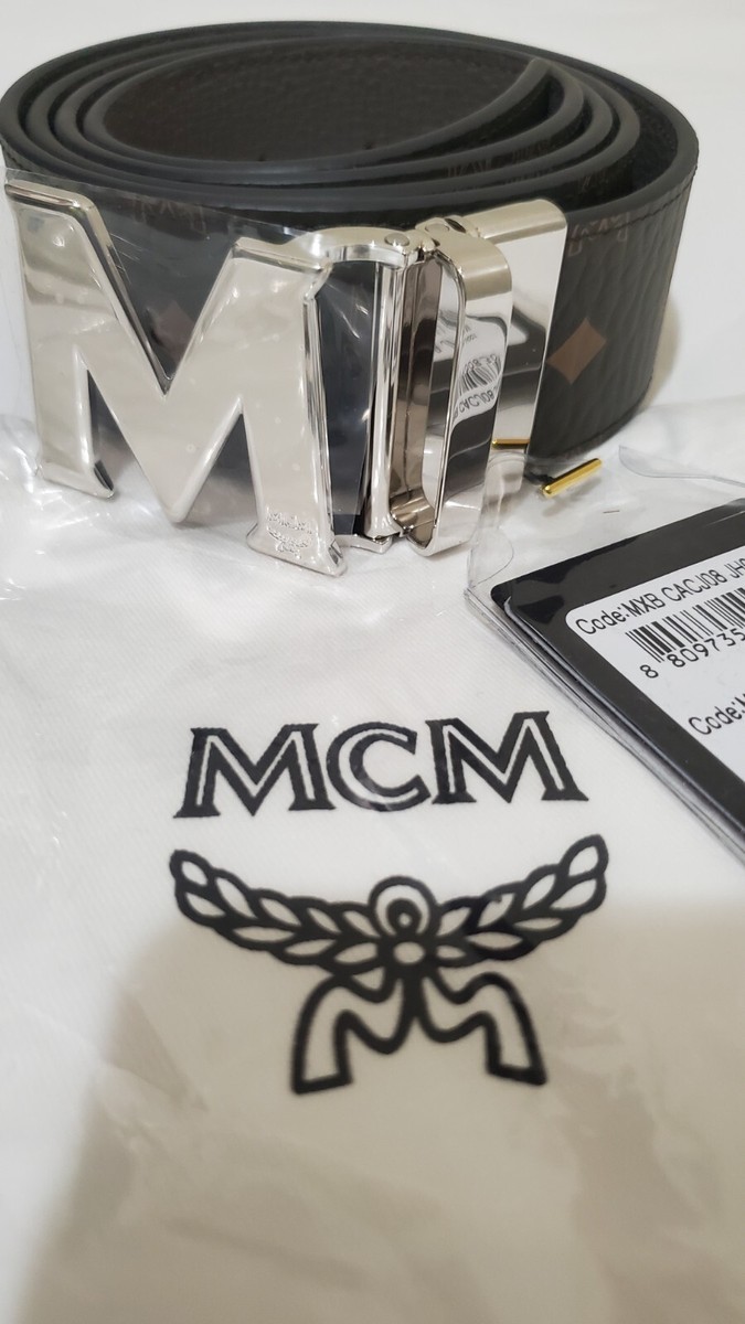 MCMベルトSea Turtleリバーシブルレザーカーキメンズシータートル MCMベルトSea Turtleリバーシブルレザーカーキメンズシー