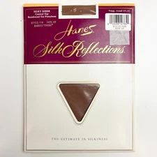 Vintage Hanes Silk Reflections Pantyhose Size EF - 718 Barely There Control Top