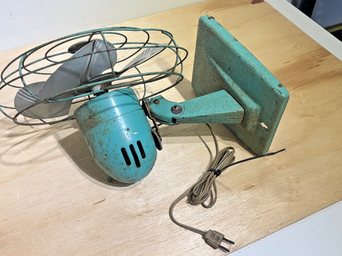 Vintage Dominion 10" Oscillating Cage Fan for Parts and/or Repair | Runs Slowly - Picture 4 of 6