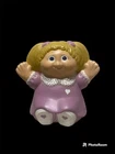 Vintage Ceramic Cabbage Patch Doll Ceramic Girl Figure Bank Blonde Hair 9”