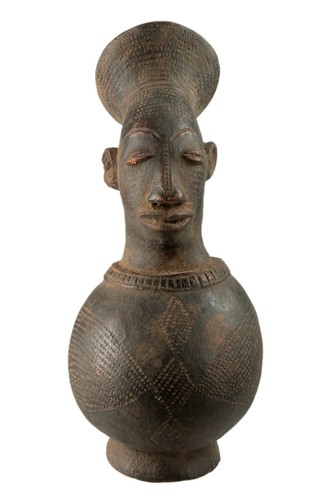 Mangbetu Jar 26 cm - Clay Vase - African Pottery 17404 - Picture 2 of 11