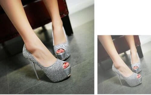 Scarpe da donna senza marca argento