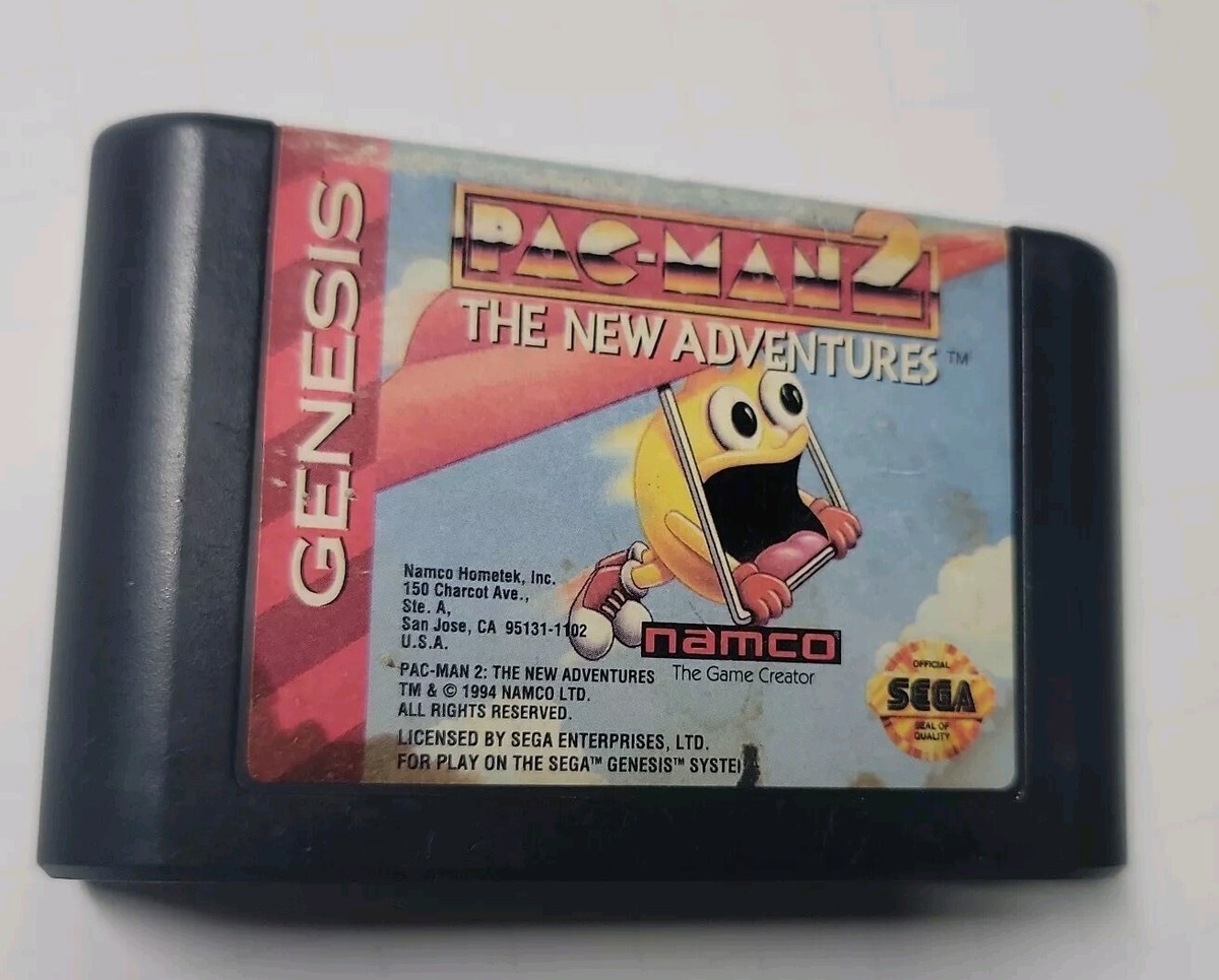 Pacman 2 The New Adventures Sega Genesis ~ Authentic! ~ Game Only 