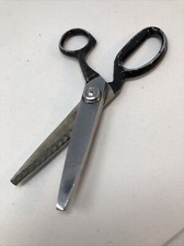 Vintage Japan 7" Pinking Shears Sewing Fabric Crafting Scissors Zig Zag Sew