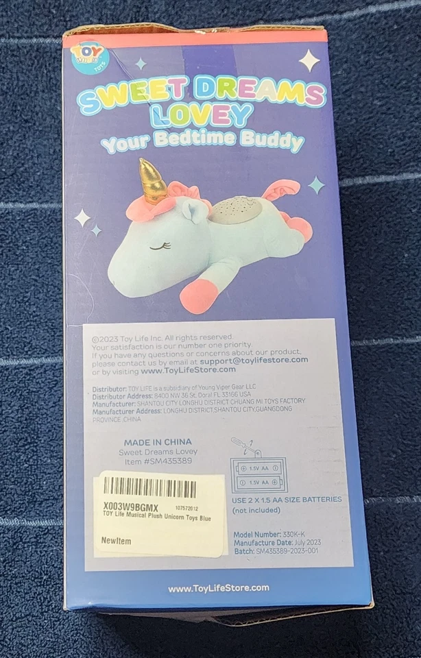 Sweet Dreams милый перед сном синий единорог со звездой проектор и колыбельные - Изображение 4 из 4