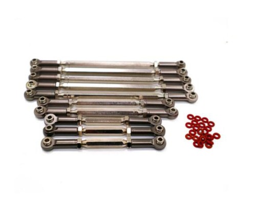 Metal Adjustable Link Rod Pull Rod Bar Set 8243/44/45/46 Fit for Rc Traxxas TRX4 - Picture 9 of 13