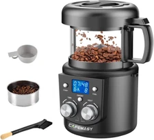 Coffee Bean Roaster Machine - Home Use Air Coffee Roaster with Adjustable Timer
