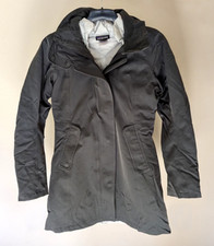 Patagonia Women's Tres 3-in-1 Parka Jacket Coat Forge Grey Size Small S Gray