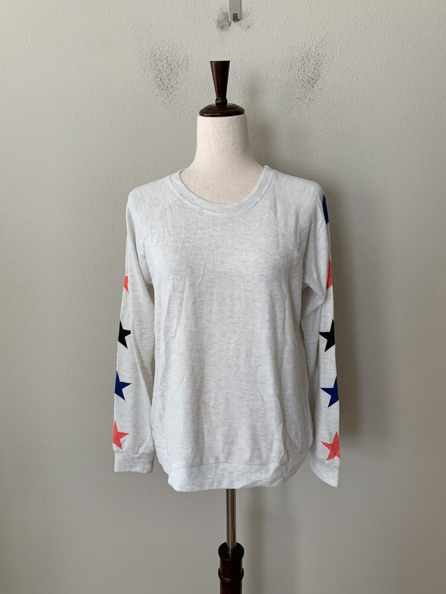 NWT! Insomniax Sz S Soft Knit Long Sleeves Crew Neck Printed