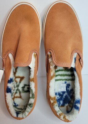 Vans suede sherpa sunburn classic slip on Sneaker for men / size 8 BRAND NEW