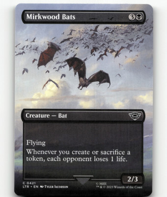 MTG - Mirkwood Bats (Borderless) 421 - The Lord of the Rings