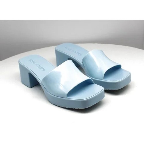 Steve Madden Women s Harlin Jelly Block-Heel Sandals (size 5) | eBay