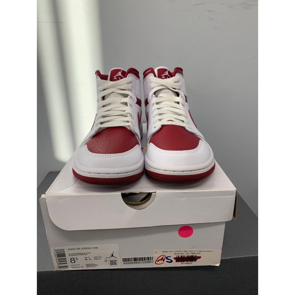 靴 WMNS Air Jordan 1 Mid Reverse Chicago AIR JORDAN 1 MID MNS WMNS 
