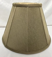 Vintage Empire Fabric Lamp Shade 8 Paneled 9.75"H 14.5"D Spider Fitter