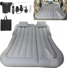 Car Air Mattress Travel Bed Flocking Inflatable Car Bed for Camping with PUMP