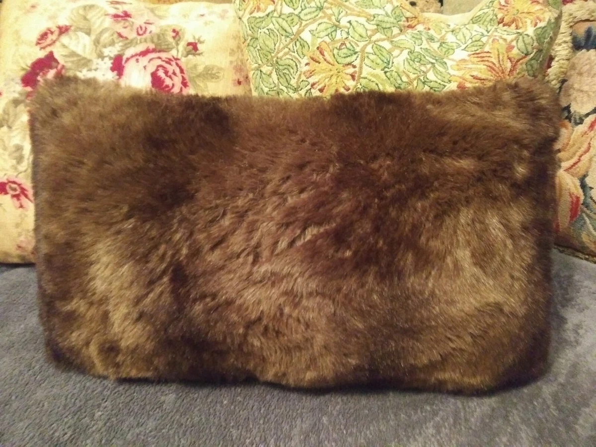 Tahari faux fur pillow 2025