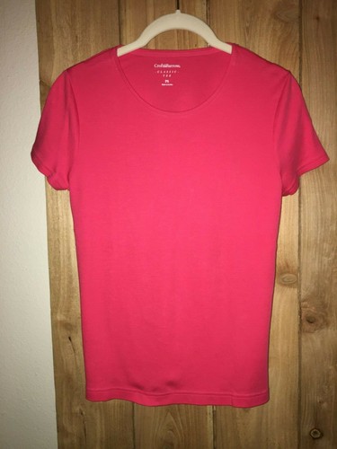Croft & Barrow Womens Pink Short Sleeve Top Size PS New