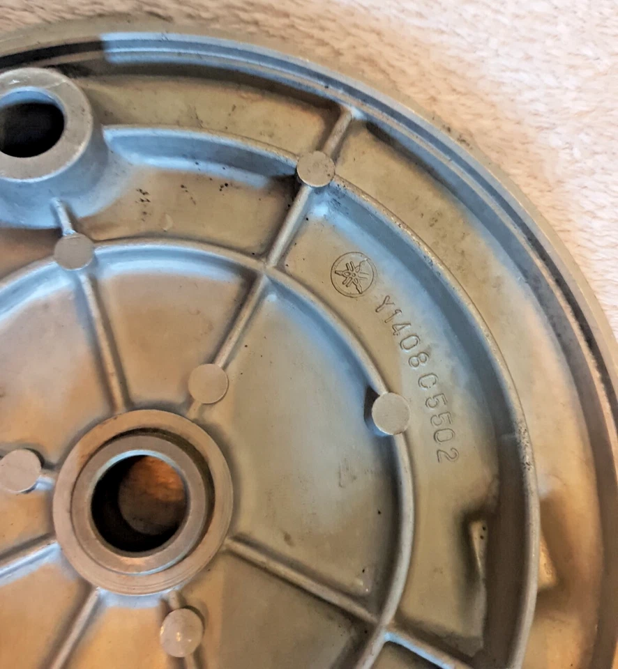 YAMAHA DS6-7 AND OTHERS REAR BRAKE BACK PLATE Y1408 C5502 - Image 3 of 3