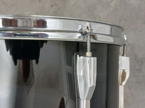 PEARL SESSION ELITE 12" BLACK LACQUER TOM DRUM, 90's BIRCH/ MAHOGANY, NICE! - Picture 2 of 7