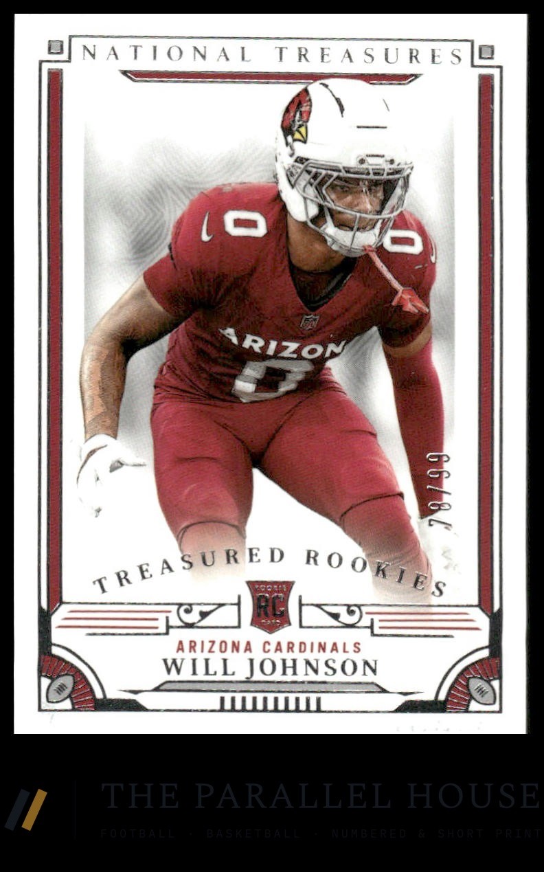 2025 Panini National Treasures #TR-WJN Will Johnson Treasured Rookies #/99