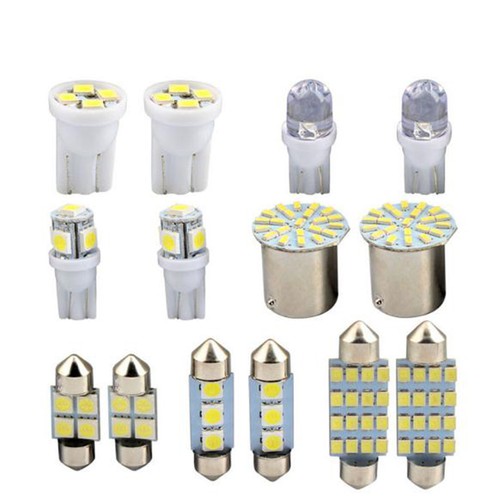 14PCS Car LED Interior Package For T10 36mm Map Dome License Plate Lights KPZDI - Picture 5 of 9