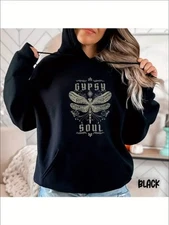 Gypsy Soul Hoodie, Woman's Gypsy Soul Boho Sweatshirt, Gypsy Free Spirit Shirt,