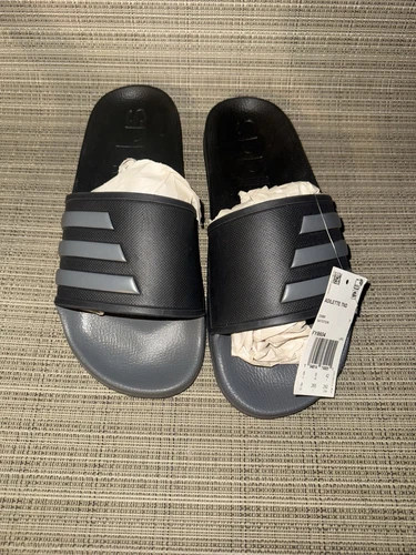 Adidas Uomo Adilette TND Nero Grigio Slides FY8604 Taglia 8 Uomo