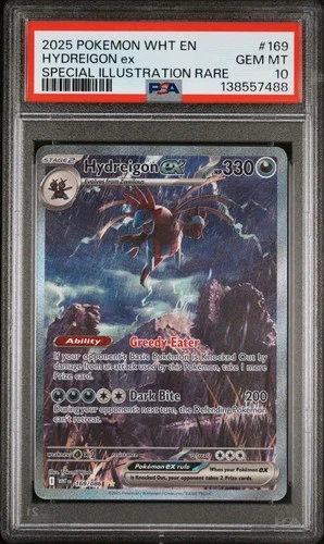 Pokemon Hydreigon Ex White Flare Special Illustration Rare #169 PSA 10 Gem Mint